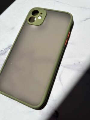Carcasa Iphone 11 – Transparente Bordes Verdes