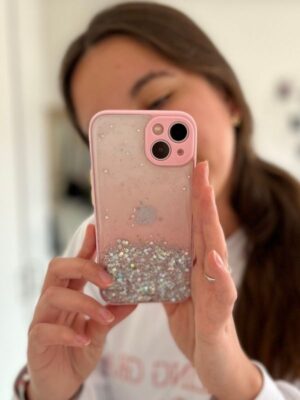 Carcasa iPhone 13 – Brillos Rosa