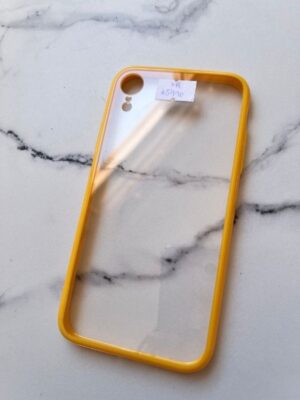 Carcasa iPhone XR – Rígida Bordes Amarillos