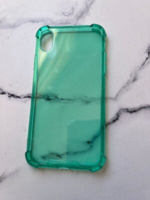 Carcasa iPhone XR  – Transparente Verde Agua